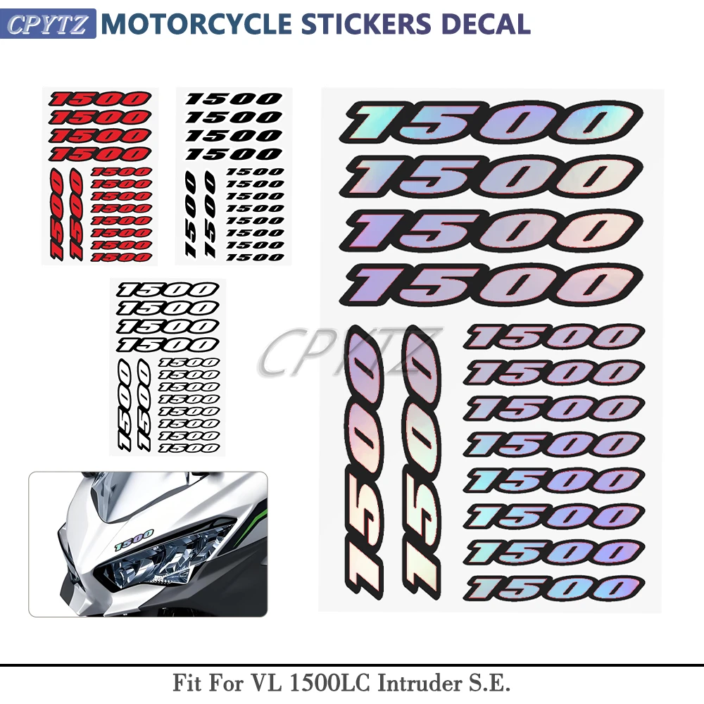 Fit For VN1500 Vulcan Classic Anniversary S.E. Label Stickers Intruder M1500 Numbers 1500 Stickers Motorcycle Stickers Decal