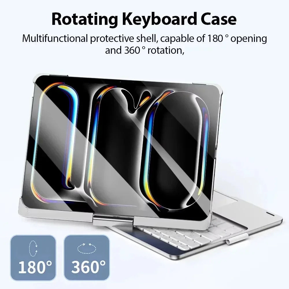 Magic Keyboard with 360 Degree Case for IPad 11 2025 A16,for IPad Air 11 2025 M3 IPad Air 13 2025 M3 with Backlit Keyboard Funda