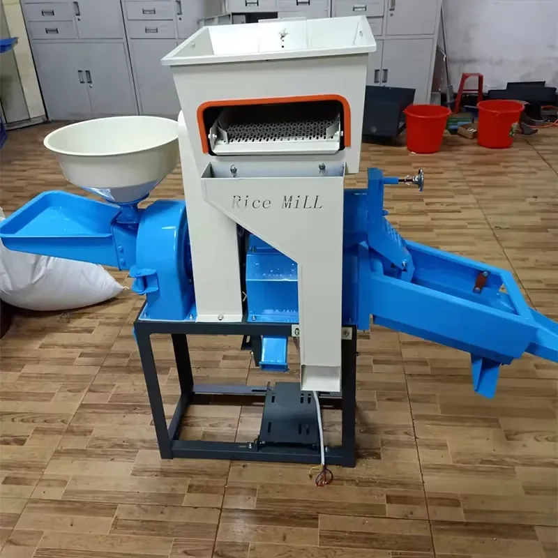 Wholesale Rice Huller and Milling Machine for Rice Hull Grinding Agricultural Corn Sheller Automatic Wheat Thresher Machine