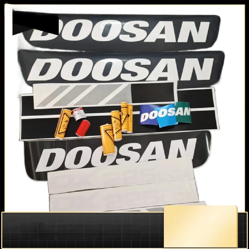 For Doosan Dx225lca Excavator Sticker All Car Stickers Vehicle Mark Display Number Letter Of Sticker Icon Excavator Parts