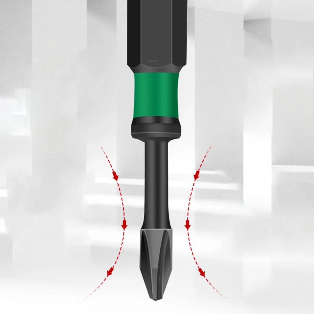 

10-Piece Black Magnetic Screwdriver Bits Set 75mm PH1 PH2 Cross Screwdriver Bits For Hinge Installation, Fixture Securing