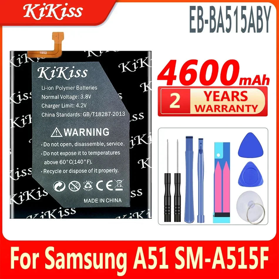 

Для Samsung запасная аккумуляторная батарея для Samsung Galaxy A51 EB-BA515ABY/DSM батарея для телефона 4600mAh EB BA515ABY