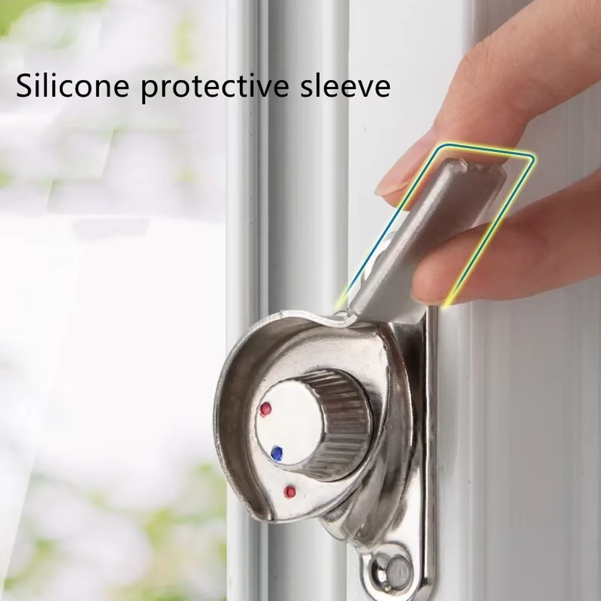 Blokada okna ze stali nierdzewnej Blokada okna drzwi ze stopu aluminium Blokada półksiężyca Plastikowe akcesoria stalowe Blokada drzwi przesuwnych Blokada bezpieczeństwa