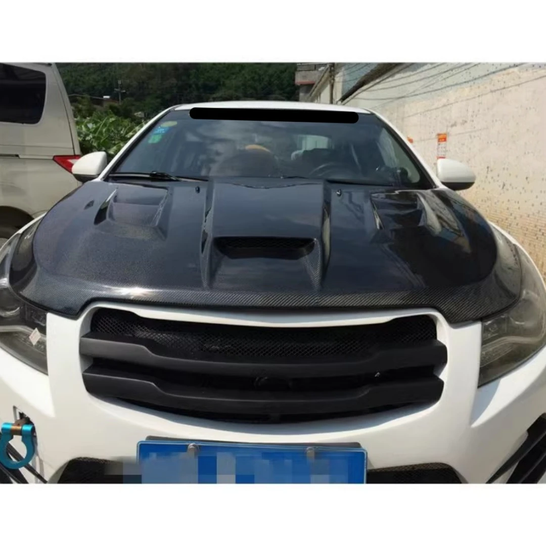 Body Kit For Chevrolet Cruze 2009 2010 2011 2012 2013 2014 modified Carbon Fiber Resin Engnie Hood Engine Cover Assembly