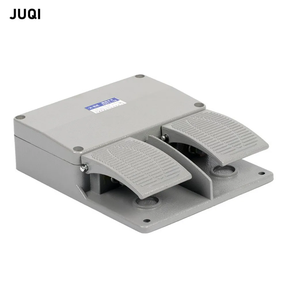 

YDT1-16 aluminum shell gray double pedal switch 380V 6A double core with silver contact machine tool accessories switch