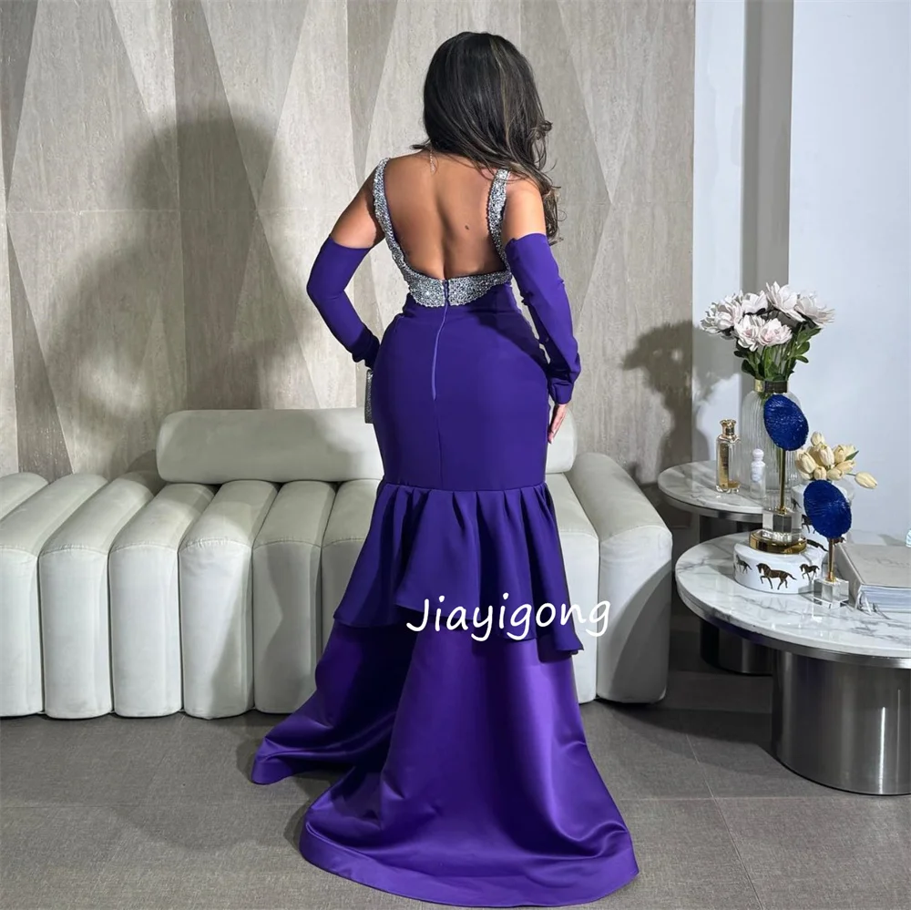 Abiti lunghi personalizzati con scollo a V a sirena con paillettes in jersey di alta qualità personalizzati Occasioni su misura Pastrol Semplice