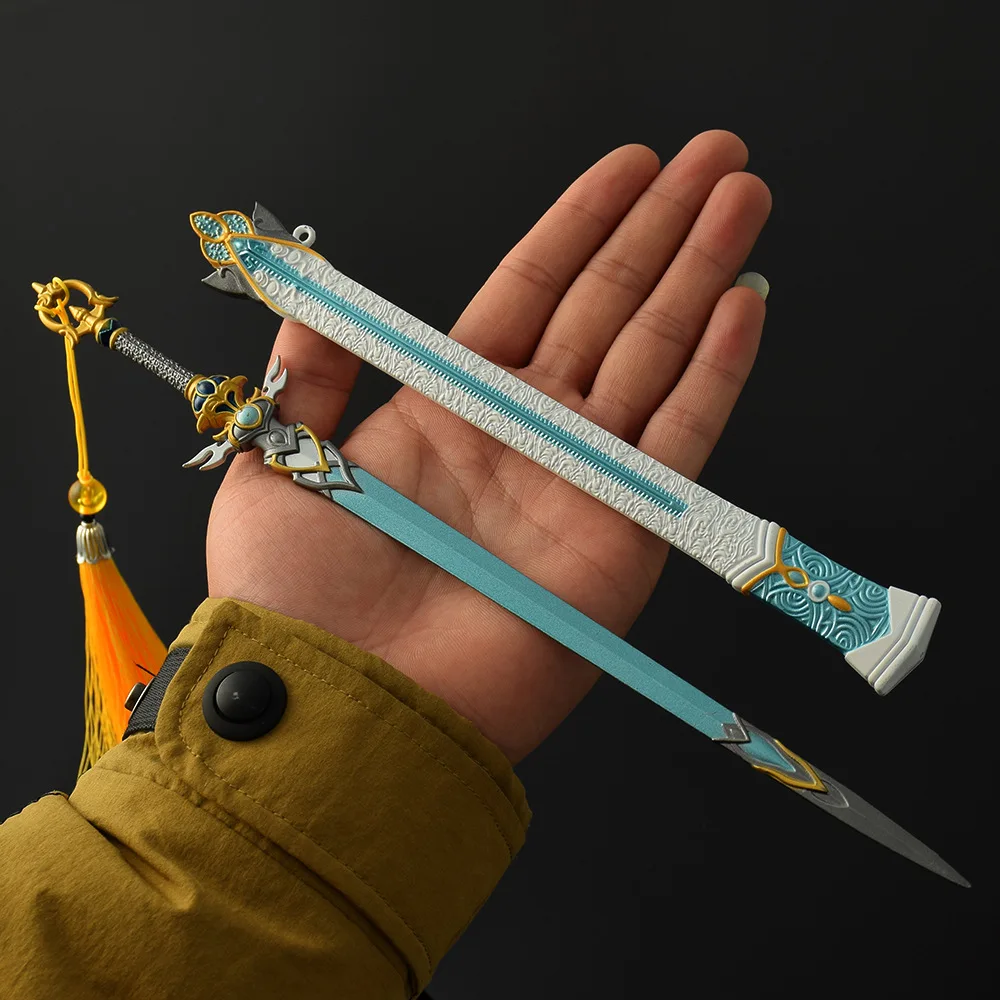 30 cm/11.81in Anime Koud Wapen Wapen Model, Volledig Metalen Handwerk Ornament Maanlicht Zwaard Speelgoed Collectie Zwaard Populaire Jongen Gift