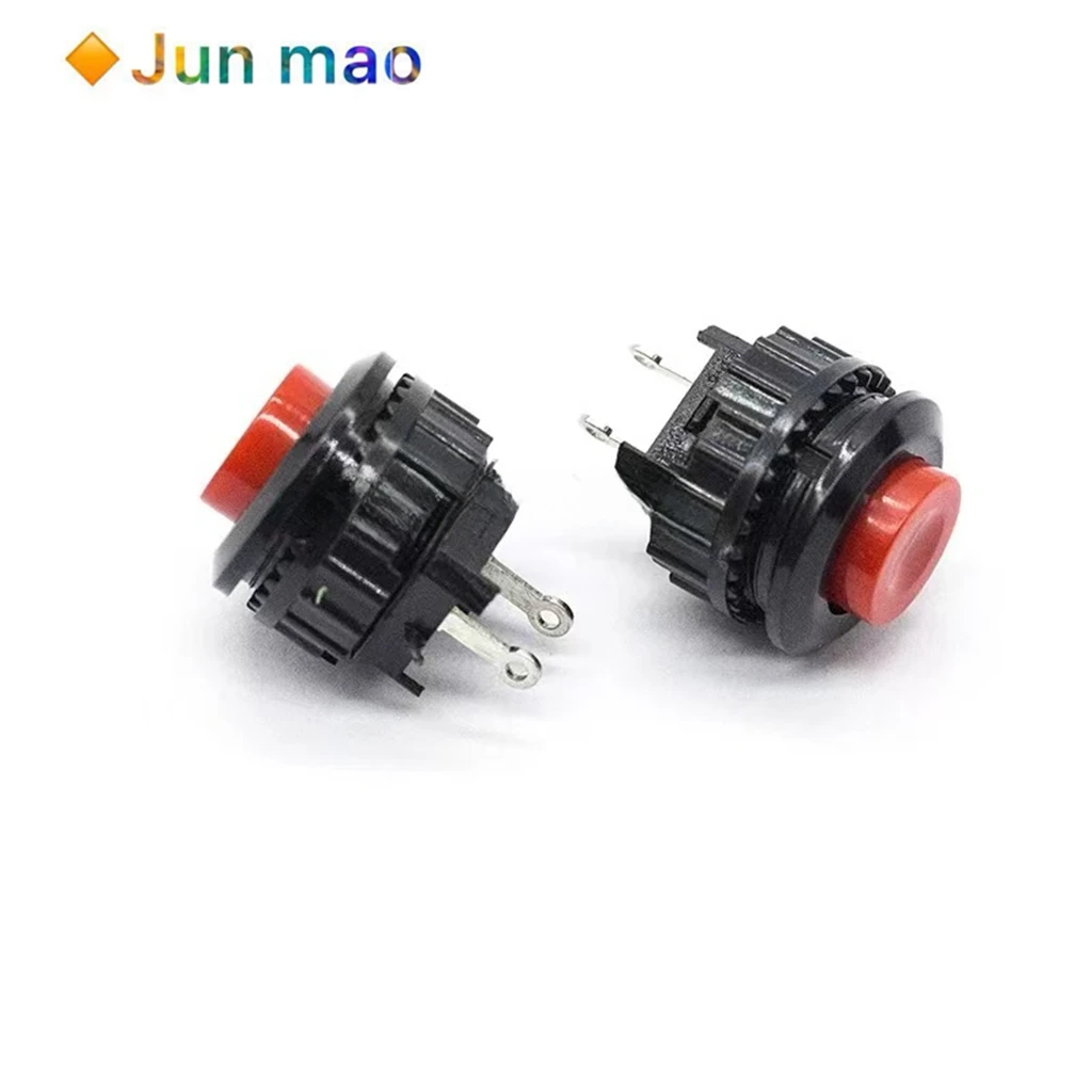 2PCS DS-500/501 button switch 2-pin unlocked self resetting 14mm circular power start button switch