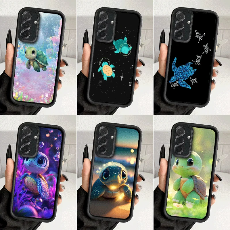 Cartoon Ocean Sea Turtle Shockproof Phone Case For Samsung A13 A14 A15 A16 A17 A33 A34 A35 A36 A37 A53 A54 A55 A56 A57 A23 A24 A