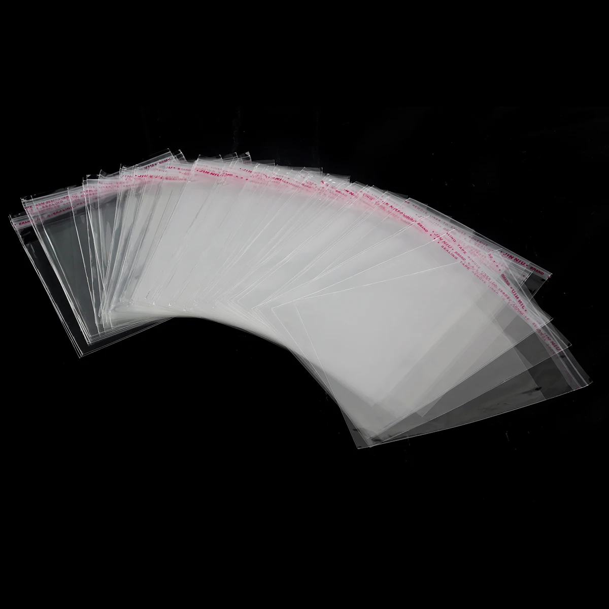 100 قطعة أكياس السيلوفان البولي بروبيلين شفافة ثنائية المحور 10x15 سنتيمتر ذاتية اللصق التجزئة هدية مخبز التعبئة والتغليف غير مسامية سوبر #6
