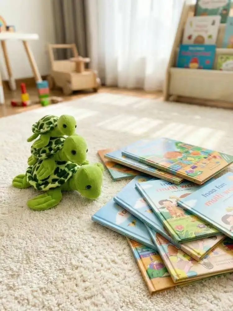 Neueste Eltern-Kind-Schildkröten-Puppe Kawaii Plüschtier Figur Cartoon Anime Niedliches Kinder-Geburtstags- und Feiertagsgeschenk – Detail 6