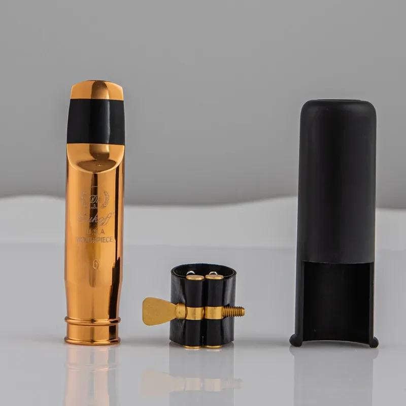 High Quality Professional Tenor Soprano Alto Saxophone Metal Mouthpiece Gold and Sliver Plated Pieces Accessories Size 56789