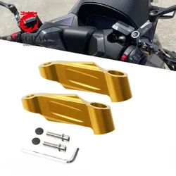 Staffa di sollevamento e spostamento dello specchietto laterale del motociclo per VOGE SR4Max 350 SR250GT SR150GT che cambia gli accessori per la visione di guida