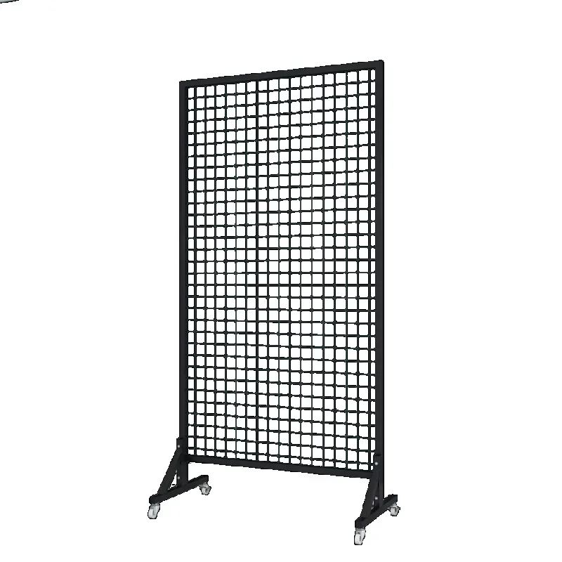 Folding mesh, floor-to-ceiling mobile outdoor exhibition display stand