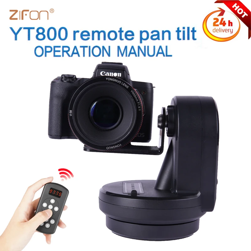 

ZIFON YT-800 AI Follow Track Auto Motorized Rotating Panoramic Head Pan Tilt Video Tripod Stabilizer for Smartphone Cameras