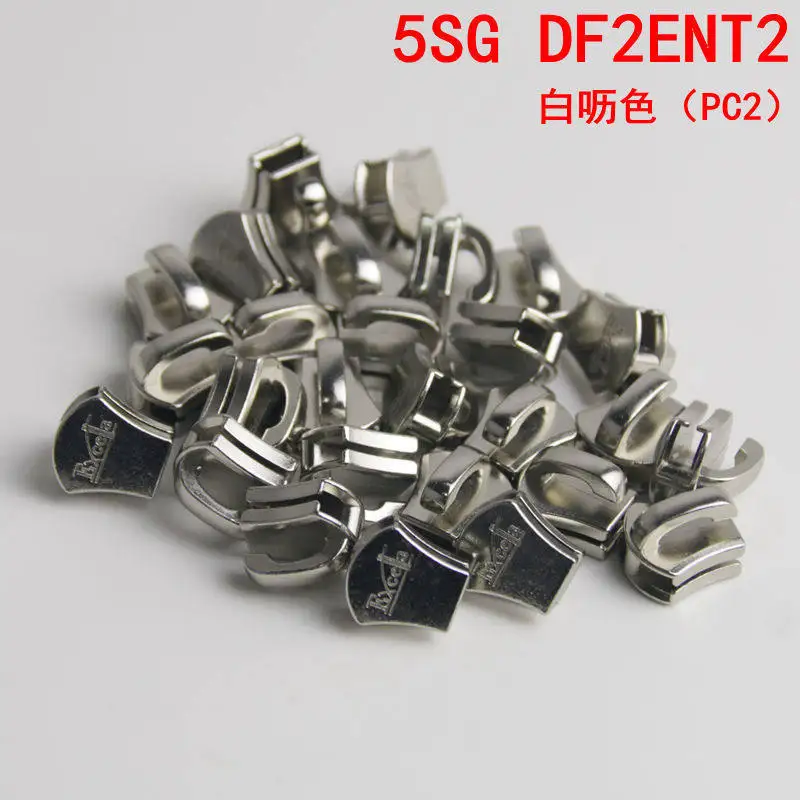 100 Stück japanische Metallschieber YKK Excella Reißverschlussköpfe für Kleidung, Gepäck, Lederzubehör 5SGDF2ENT2 – Detail 1