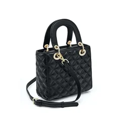 Classic Fashion Bags Luxury Designer Handbags Nubuck Genuine Leather Tote Bags for Women Grid Flap Bags Shoulder Handbags