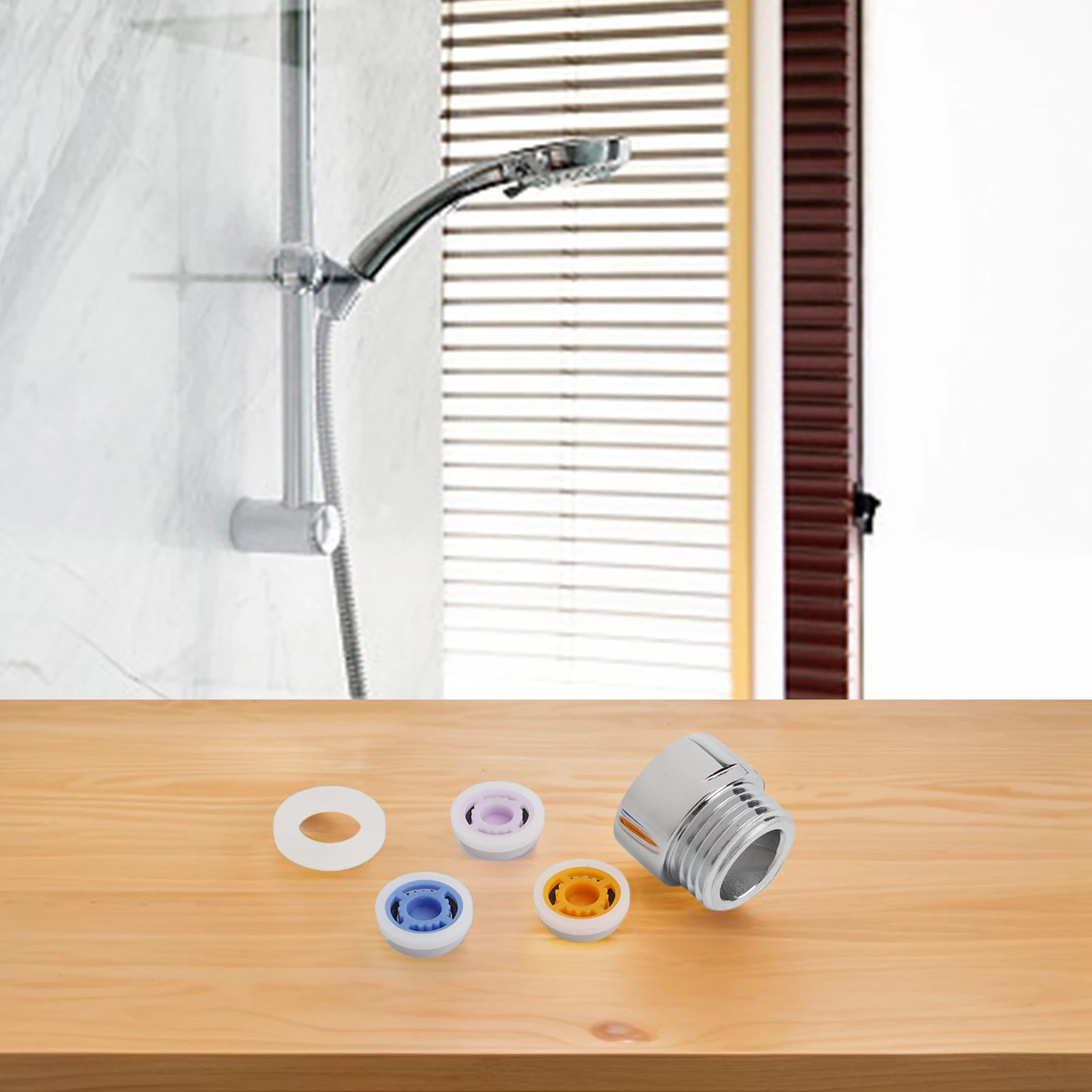 

1 шт. ручной душ, водосберегающий коврик для душа, ограничитель эффекта уменьшения давления, устройство постоянного тока, принадлежности для ванной комнаты