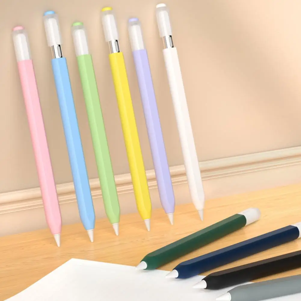 Stylus Pen Case Silicone Protective Case for Apple Pencil 3 Anti-slip Grip Sleeve Thin Stylus Pen Cover Capacitive Tablet Screen