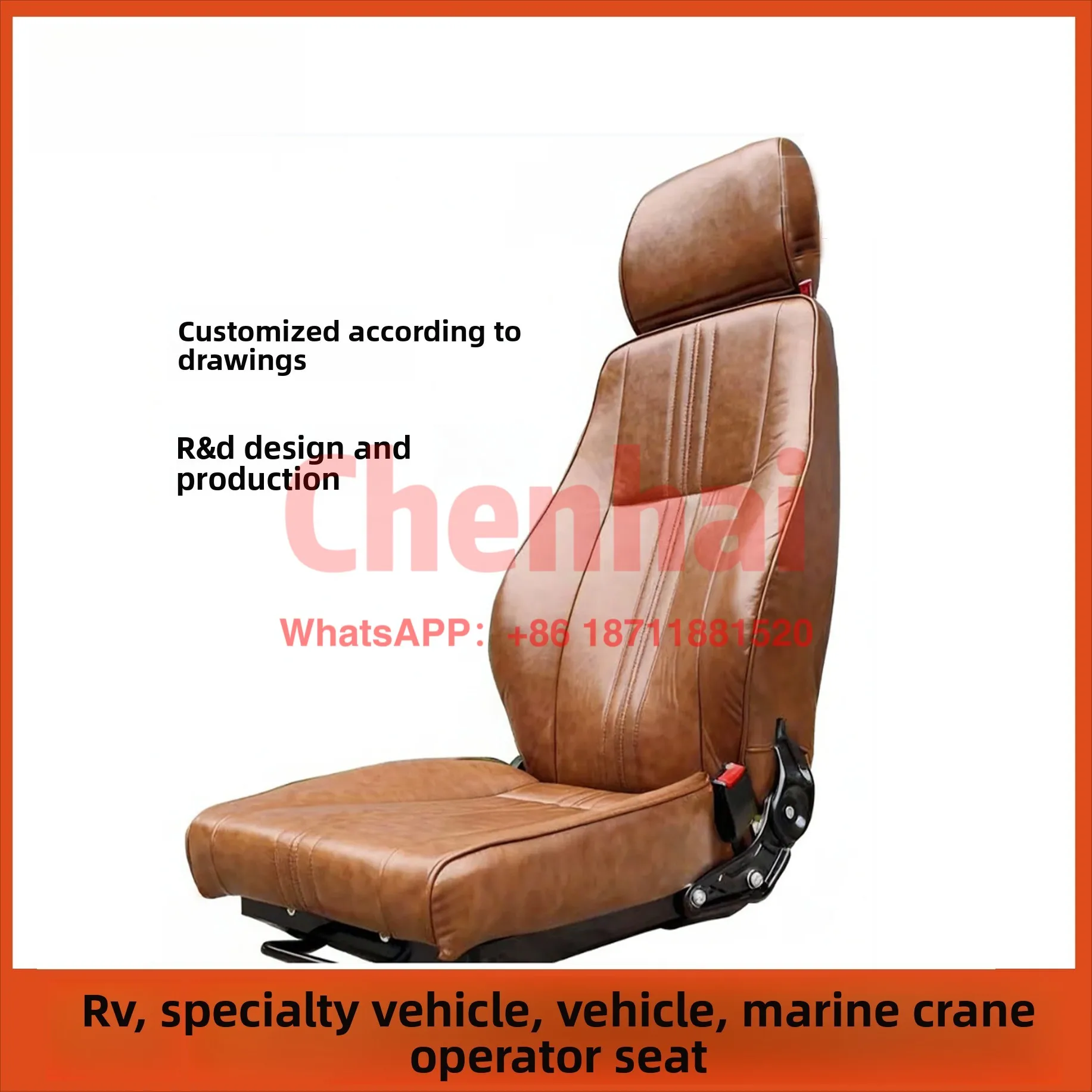 Customized Construction Vehicle Driver Seat, Forklift Seat Longgong Linkage Table, Shock Absorption Crane School Bus, Linkage Ta