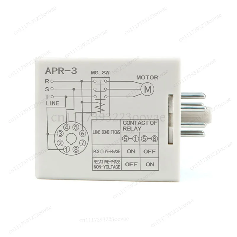 APR‑4 APR‑3 Phase Sequence Protector Three‑Phase Relay 220V/380V Motor Phase‑Loss Reverse‑Rotation Protection Module