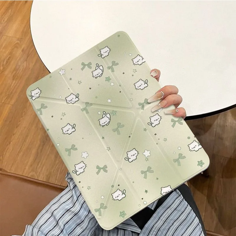 Cute Kitten 3+Y Multi-Angle Stand Cover for IPad Pro 12 9 Case 10.2 9th 8th 7th 10.9 10th Air3 10.5 Air11/13 Pro11 A16 2025 11th