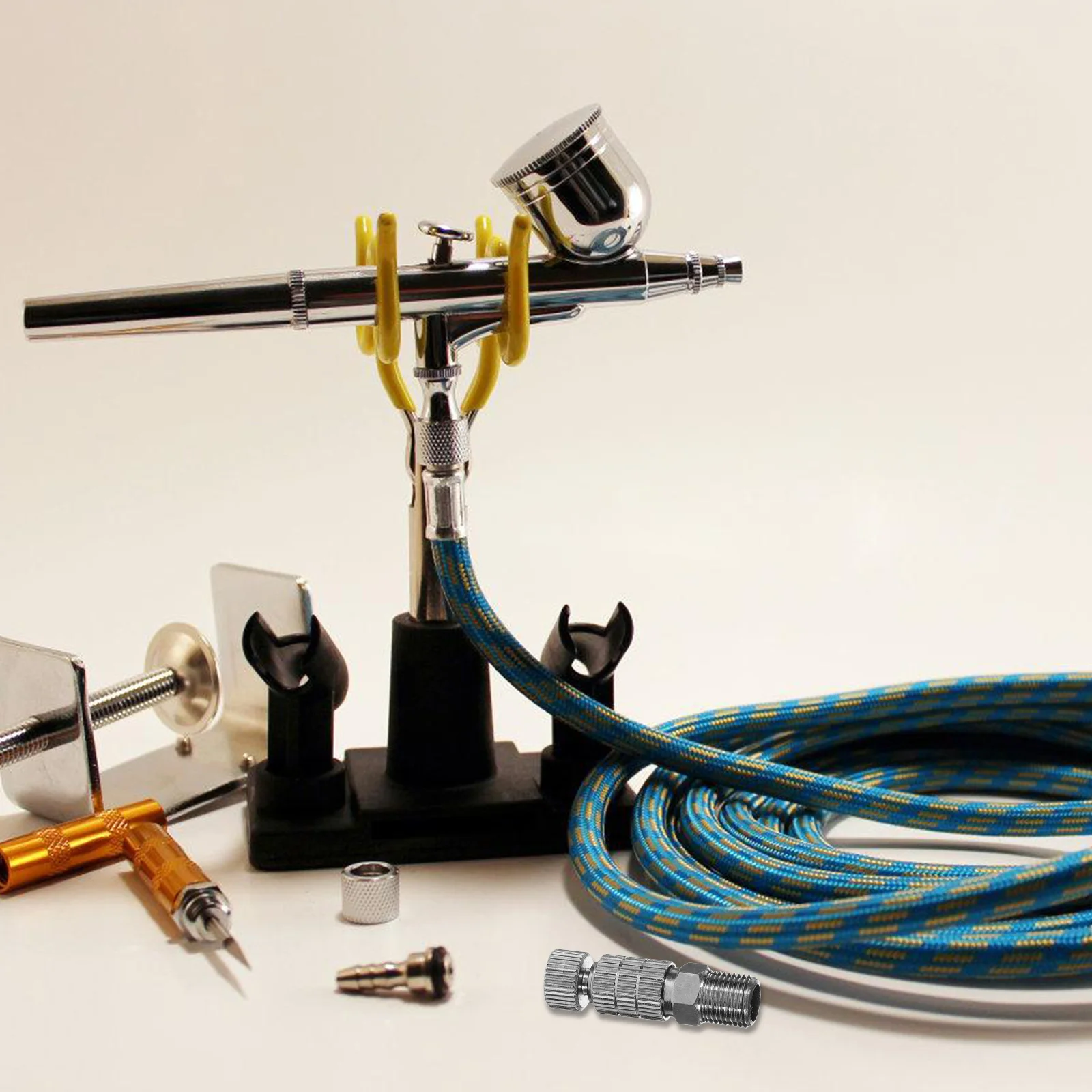 1 مجموعة 1 مجموعة طقم محوّل الإفراج السريع موصلات معدنية لا تسرب تصميم مدمج دائم استبدال مقرنة محولات خرطوم البخاخة