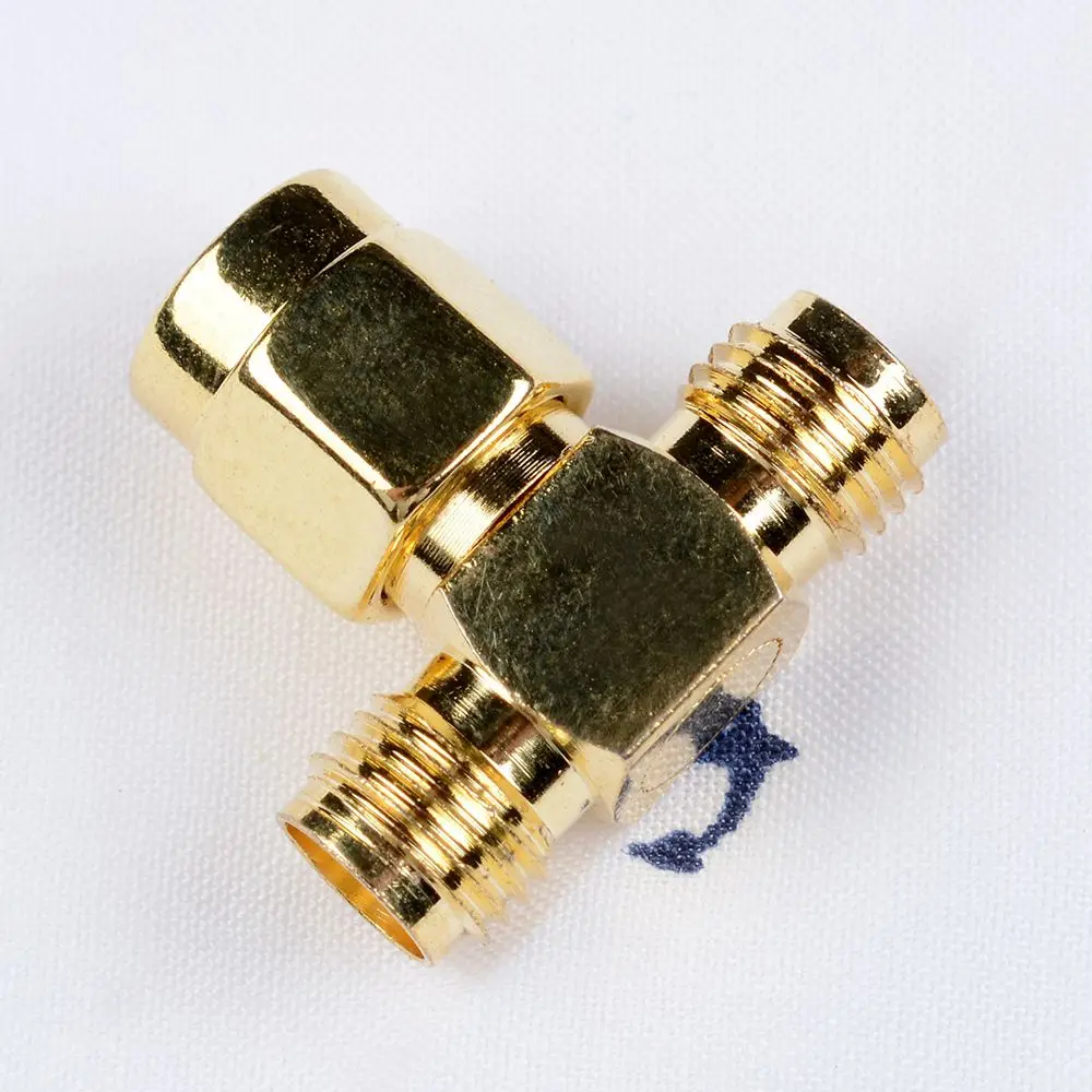 Sma Male Naar Twee Sma Vrouwelijke Triple T Rf Adapter Connector 3 Way Splitter