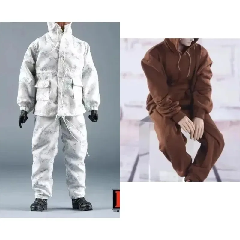 

1/6 Scale Unisex Sweatshirt Sweatpants Clothes Model Hoodie Sportswear for 12 Inch Male Soldier Figure Strong Body Doll