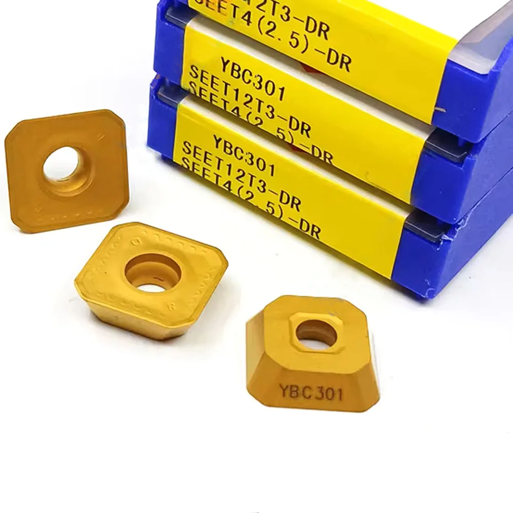 Herramienta de fresado Original CNC SEET12T3-DR YBC302 YBD252 YBG202 YBM351 YBG302 YBC301 YBC302 hoja de torno insertos de carburo cortador de cepillo
