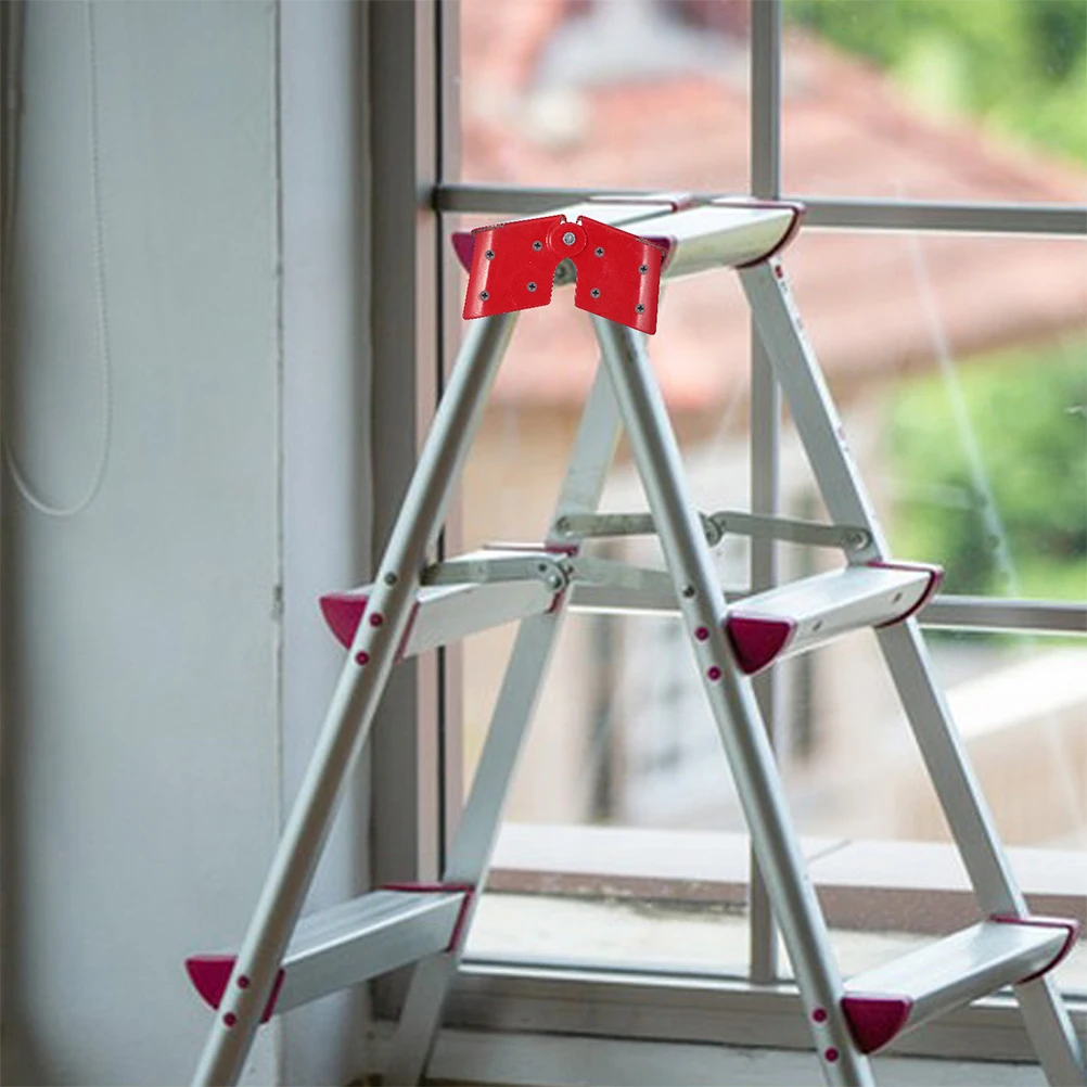 

2pcs Ladder Hinge Red Aluminum Foldable Attic Spreader Attachments Bracket for Step Ladders Hardware Replacement Parts