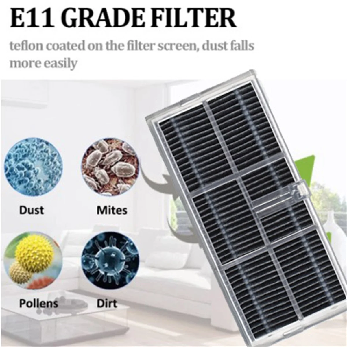 10 buah bagian pengganti filter untuk Dreame Bot X40 /X40 Pro/ X40 Ultra penyedot debu dapat dicuci filter HEPA