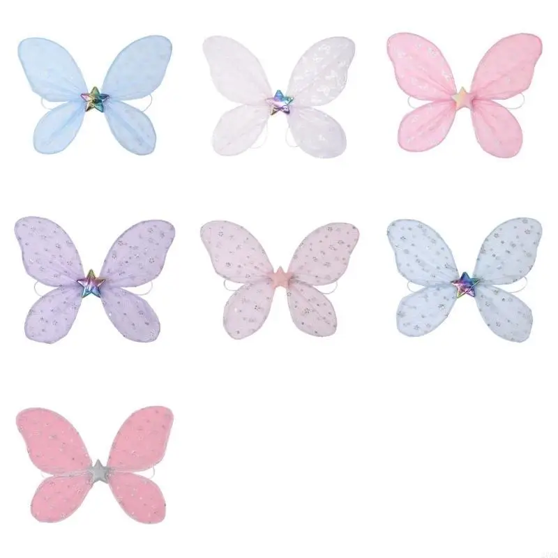 270D الجنيات الجناح الكبار الاطفال الجنيات فراشة الجناح الملاك الجناح، زي الجنيات الهالوين #5