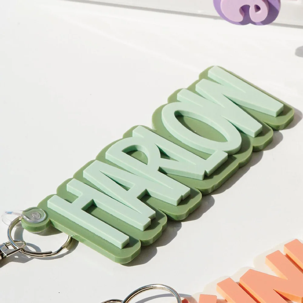 Backpack Tags Kids Keychains Personalized Keychain Lunch Box Tags Acrylic Keychain Name Tag Diaper Bag Tag Backpack Tags image 3