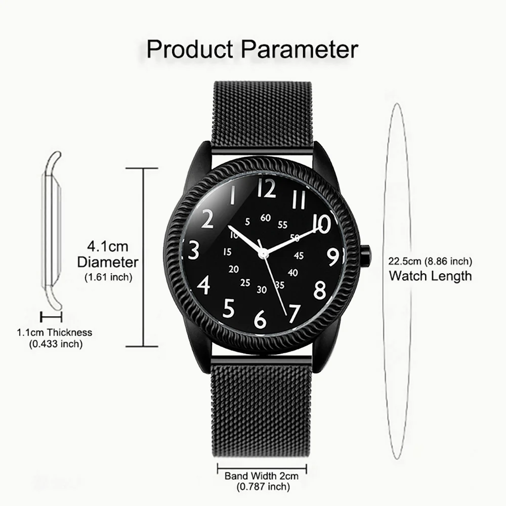 Clockwise Counter-Rotating Watch, Men's Wristwatch, Women's Quartz Watch, Uniquely Designed Reverse Watch, Different Holiday Gift