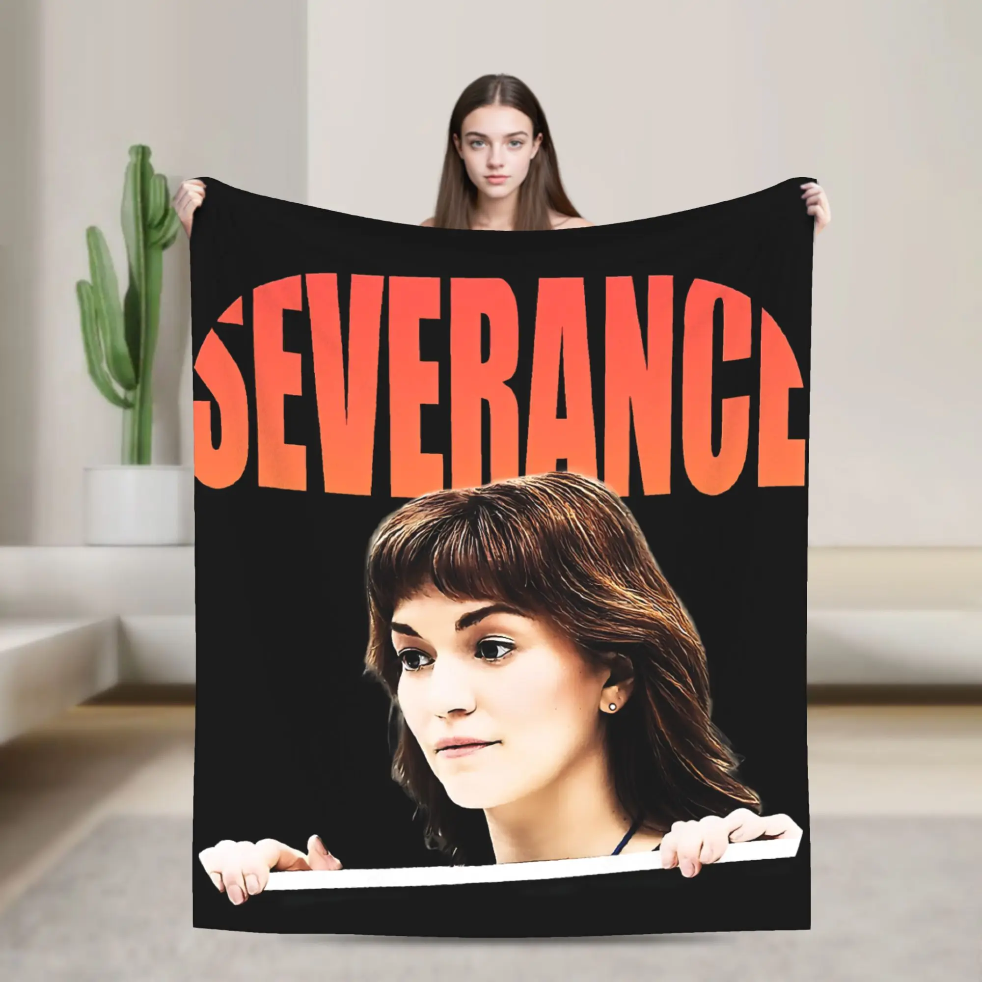 Lumon Industries Severance Tv  (3) Blanket Quality Warm Soft  Throw Blanket Spring Kids Adult Bedroom Funny Bedspread