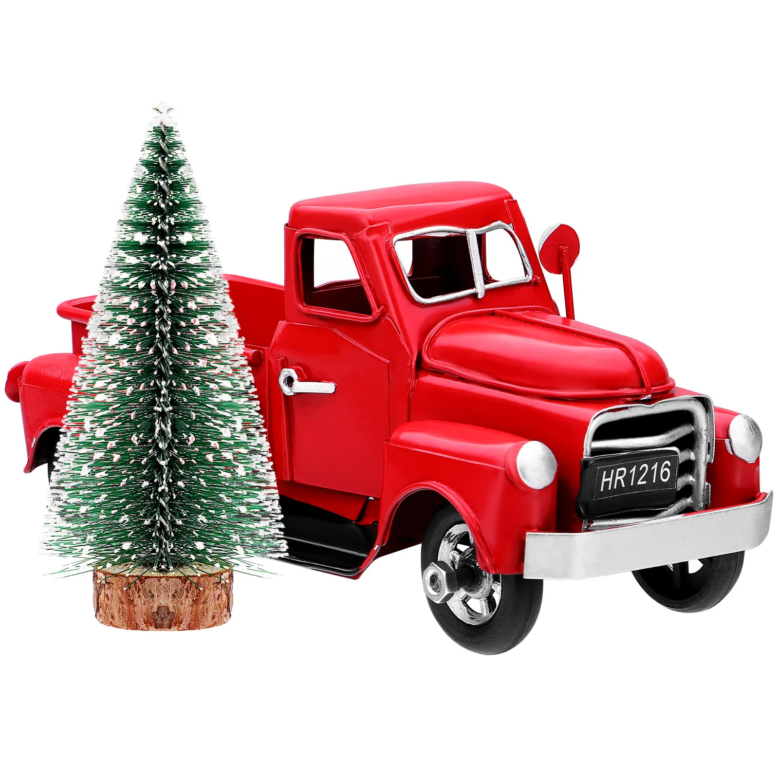 Home Decor Vintage - Camion Vintage Rosso in Metallo, Decorazione