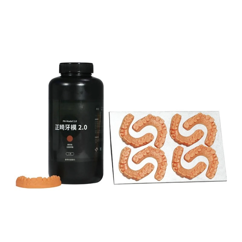 1KG Oral Demonstration Model Photopolymer Resin 2.0, Light Curing Material for Professional 3D Printing Equipment