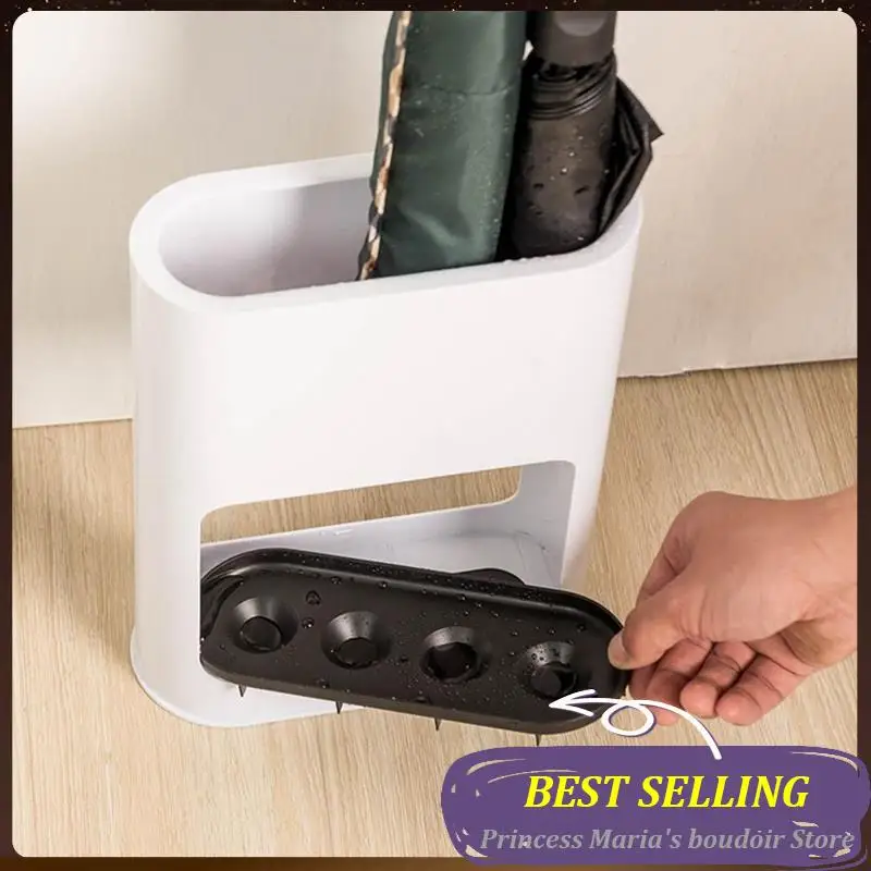 

AB30-1 шт. Стеллаж для хранения зонтов Стеллаж для хранения зонтов Креативная стойка для зонтов Белая домашняя полка Настенное ведро для зонтов