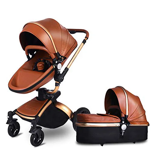 Two In One Reversible High Landscape Pink Fashional Pram Baby Carriage