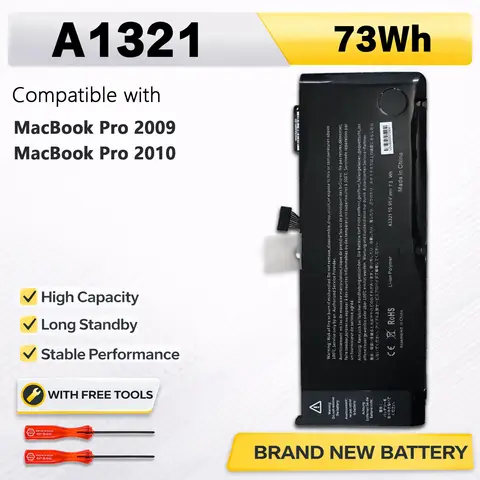 PowerHub A1321 Laptop Battery Compatible with Apple MacBook Pro 15" A1286 2009 2010 MC118LL/A MC372 MC371 MB985 MB986LL