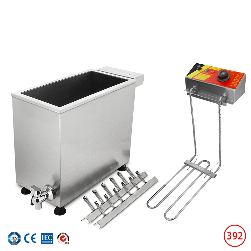 Commercial fryer cheese hot dog stick electric fryer large capacity cheese sausage stick fryer 25L/12L