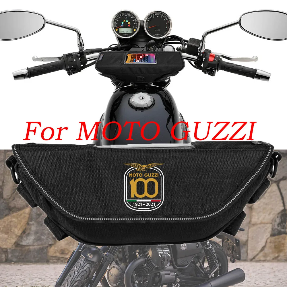 

For Moto Guzzi V85TT V7 V9 Bobber V100 V85 Retro Motorcycle accessory Waterproof And Dustproof Handlebar Storage Bag navigation