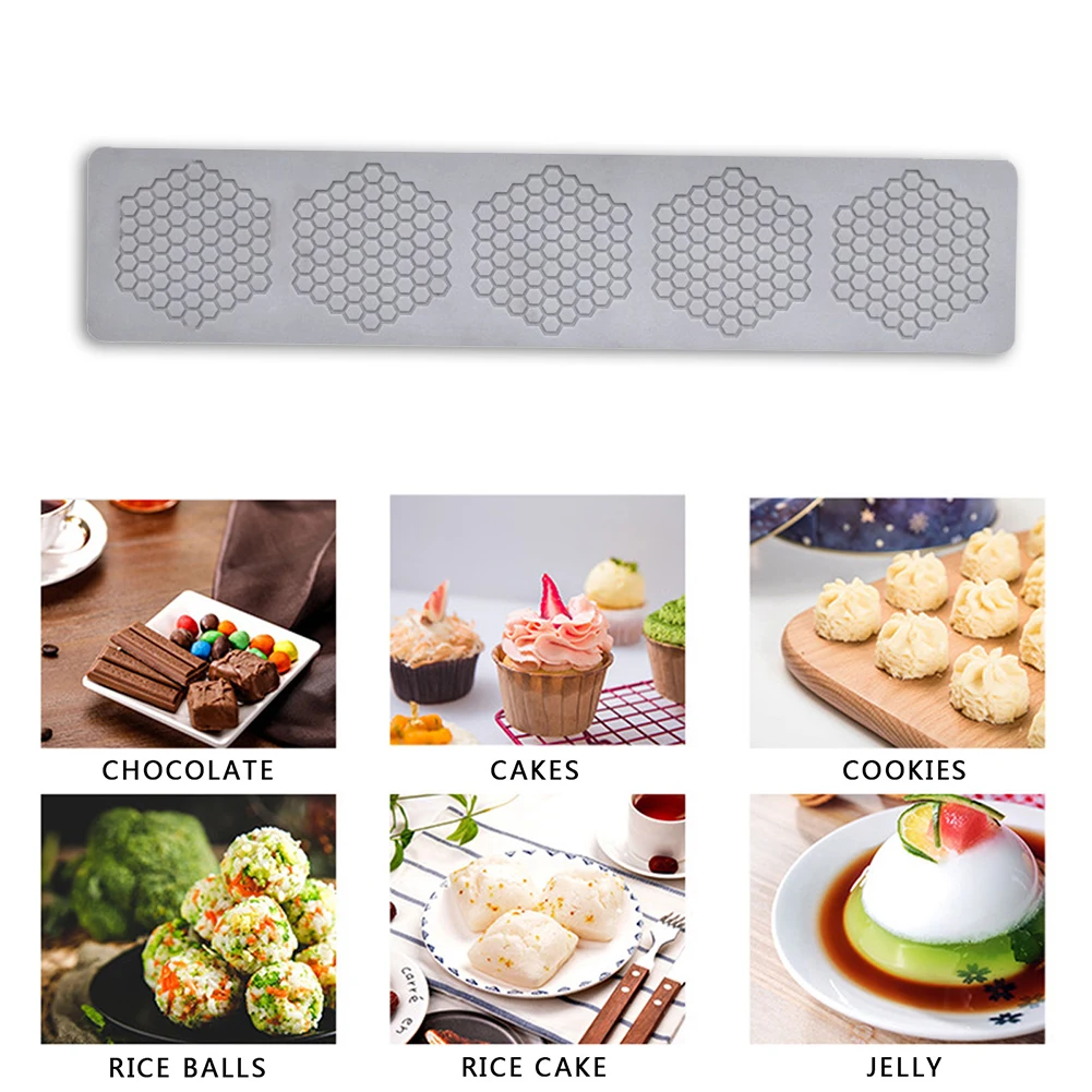 

Honeycomb Molds Beehive Candy Molds Sugar Craft Cake Decoration Beehive Fondant Press Pad Polymer Clay Mold for Dessert Cupcake