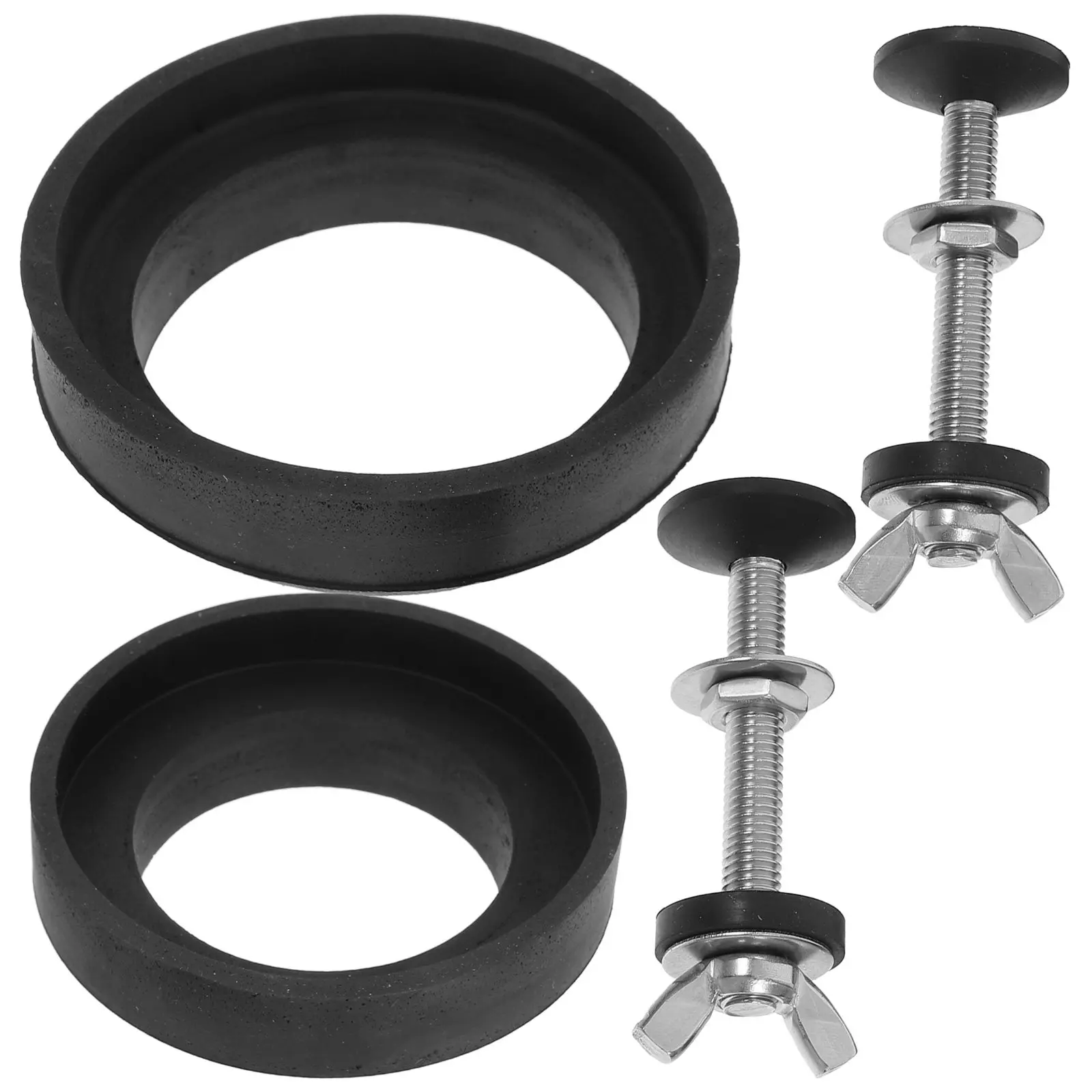 

1Set Universal Toilet Tank Replacement Kit Heavy Duty Bolts Rubber Gaskets Waterproof Seal Quick Fit for Toilet Tank to Bowl