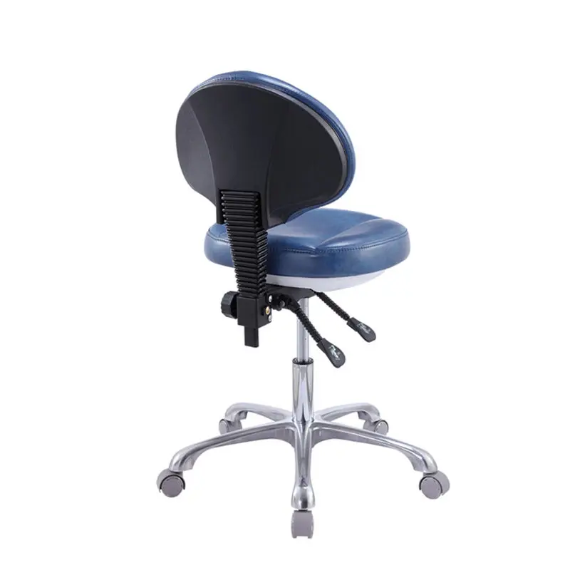 Economical PU Dental Stool Elevator Swivel Chair for Dentist Assistant Soft Rolling Stool for Beauty Salon Clinic
