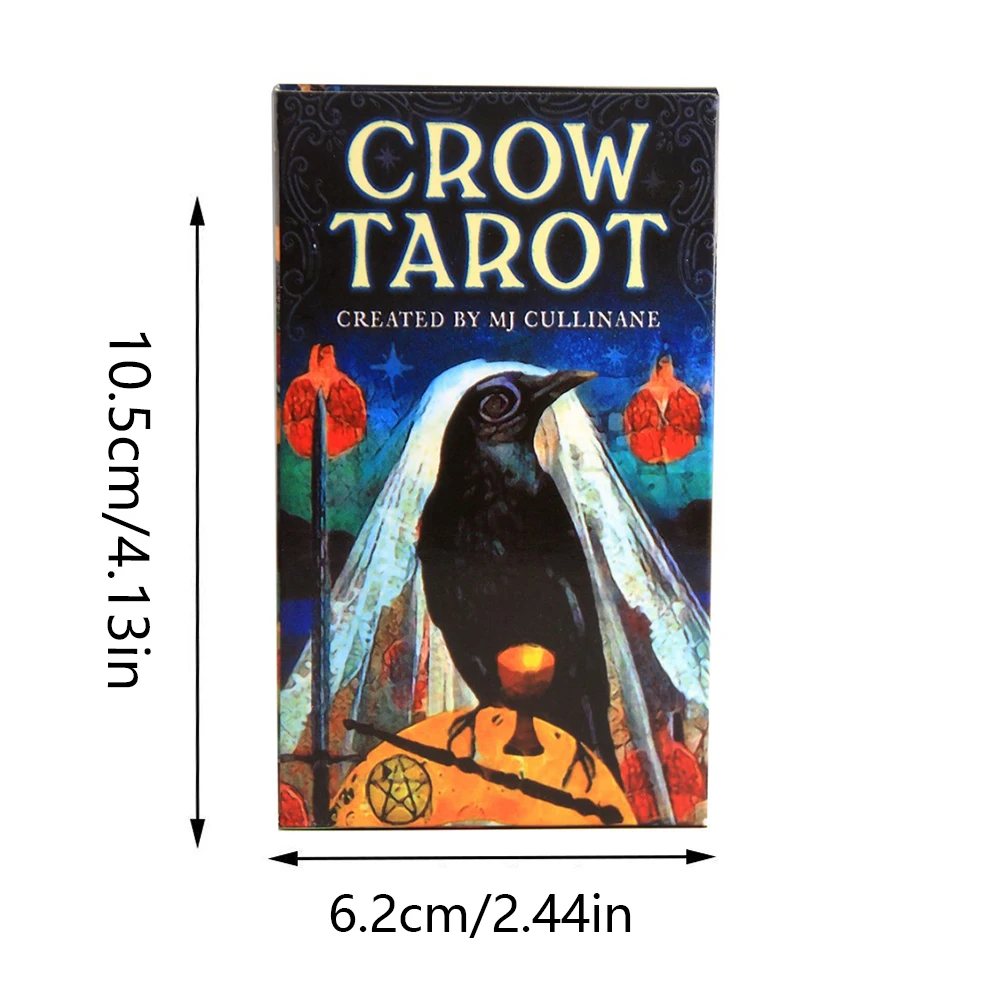 Murder Of Crows Tarot Cards Divination English Version Fortune Telling Tarot Cards Deck Friend Party Entertainment Board Game