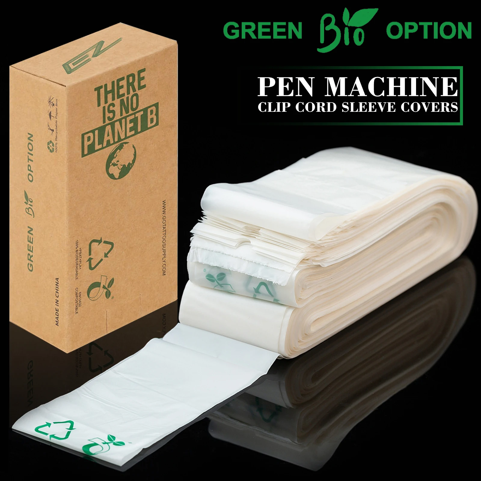 EZ Disposable ECO-Friendly Tattoo Wash Bottle Bags  Tattoo Clip Cord Sleeves Covers for Rotary Tattoo Cartridges Pen Machine