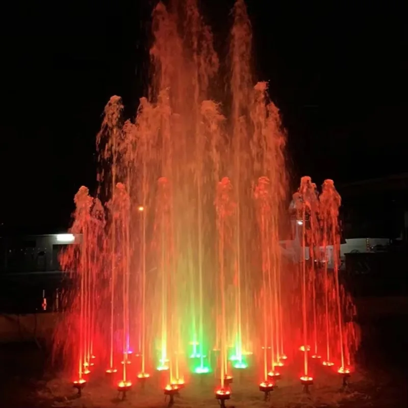 Fanlin FS-06 custom small modern dance music fountain stainless steel outdoor garden park water feature