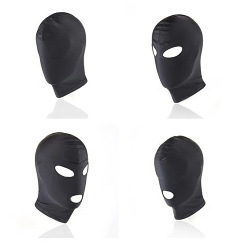 Fetish Head Hood Harness Bondage Set with Face Mask for Couples Master Anal Slave Game Role Play Erotic Sex Toys for Gay Adult